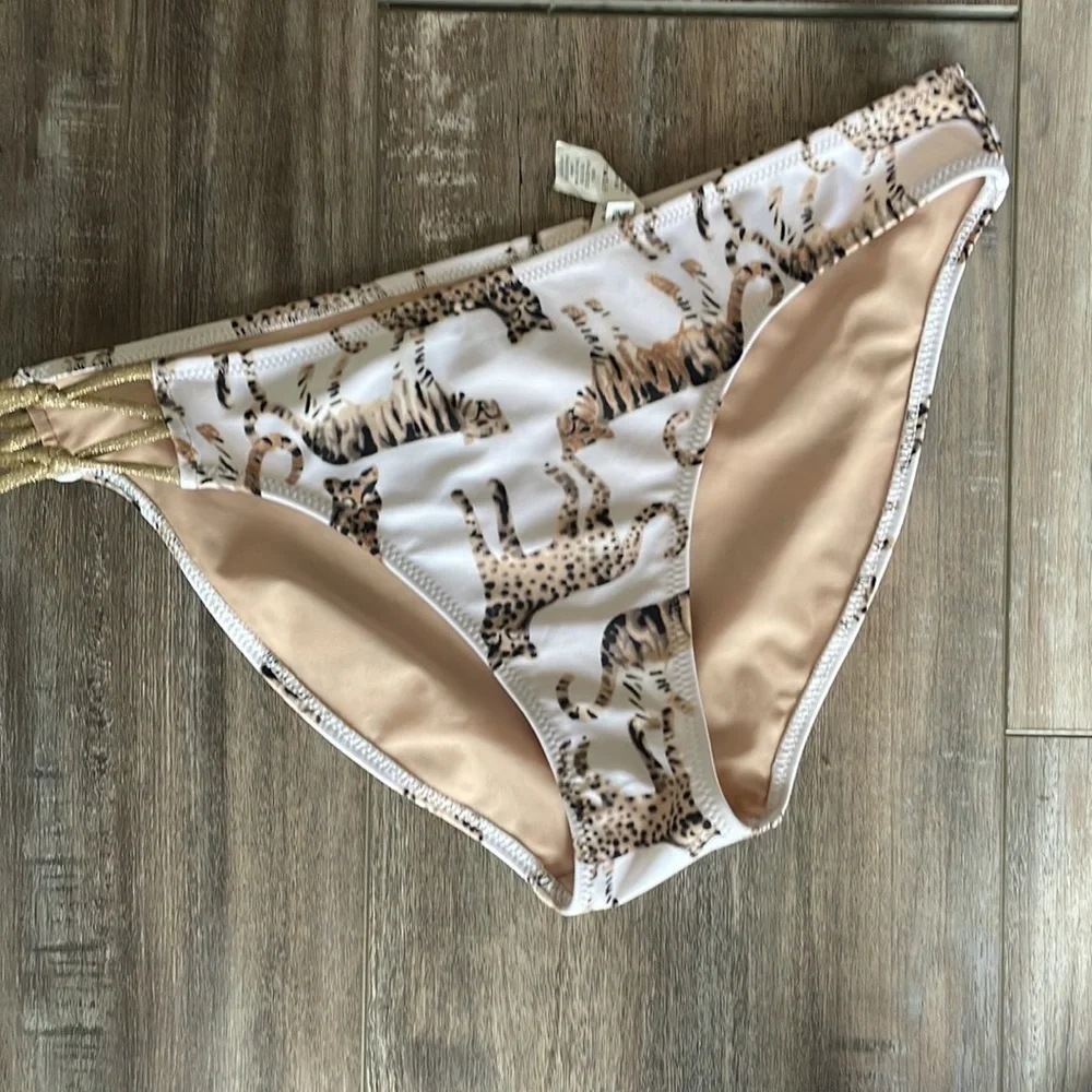 Aerie Wild Cat Keyhole Bikini Medium